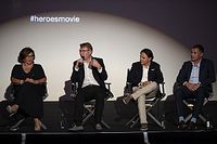 Estrellas tomaron la alfombra roja para la premier de "H&eacute;roes"