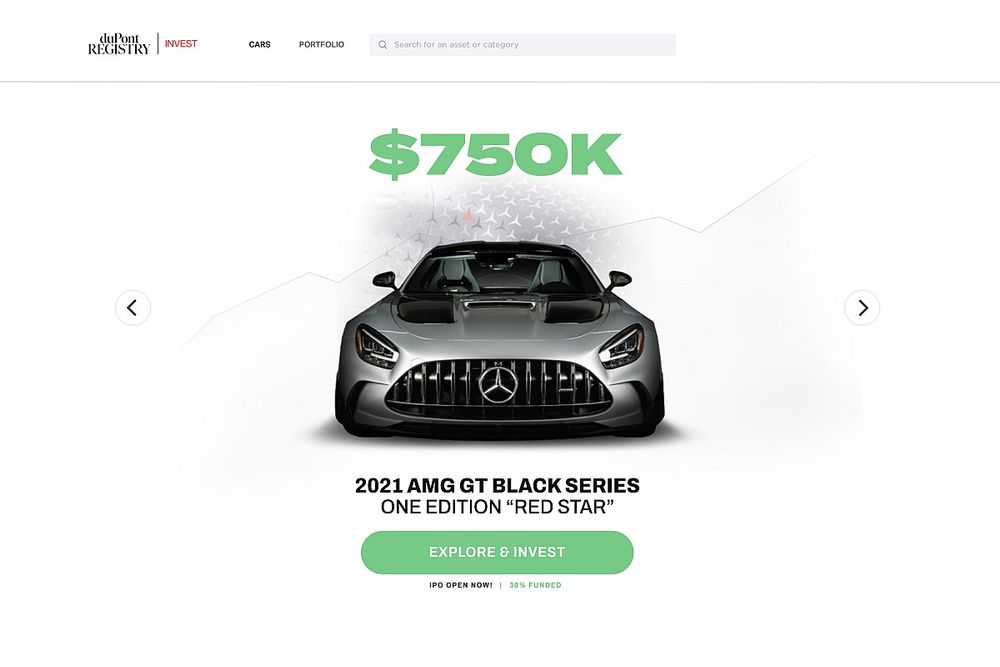 duPont REGISTRY Announces Luxury Automotive Investment Platform, duPont REGISTRY Invest