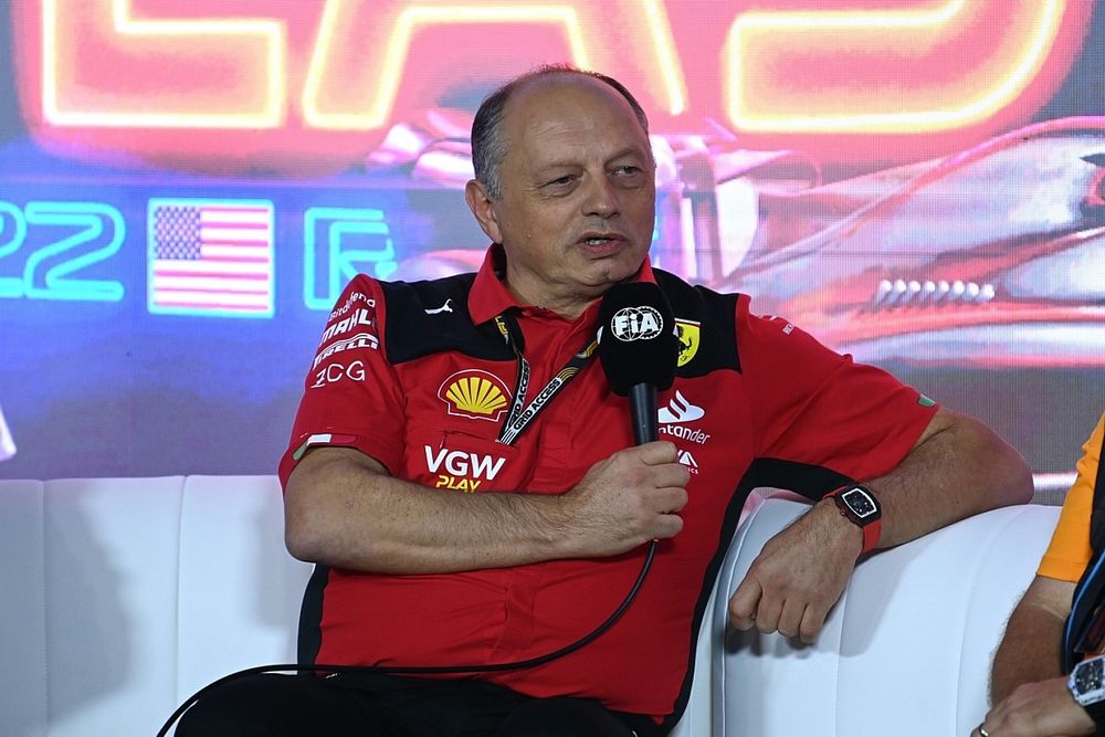Frederic Vasseur, Team Principal and General Manager, Scuderia Ferrari, in the team principals Press Conference