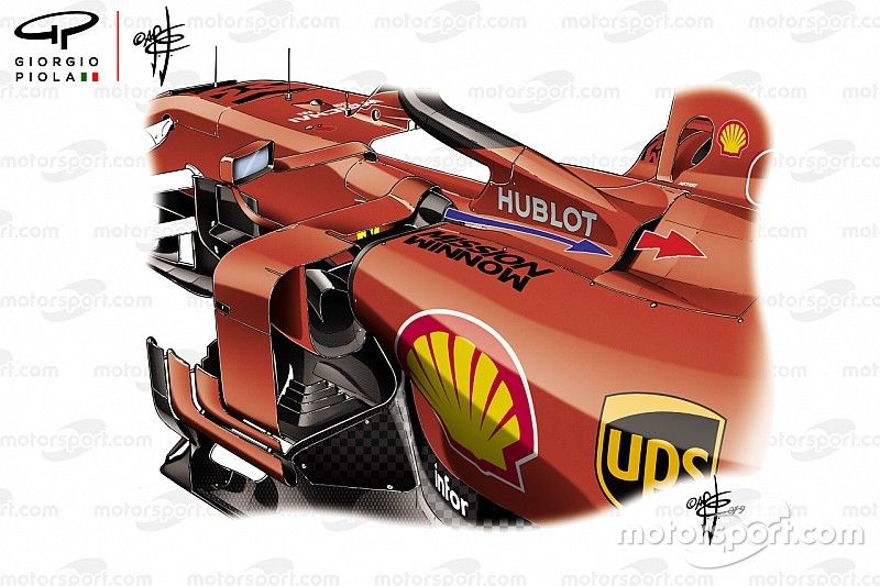 Detalle lateral del Ferrari SF90