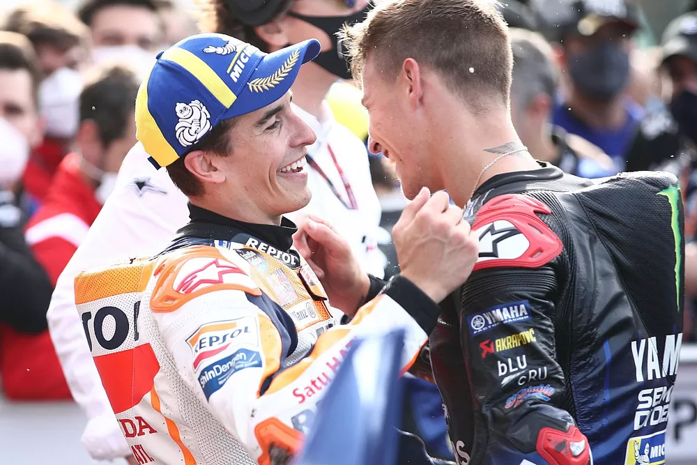 Fabio Quartararo, Yamaha Factory Racing and Marc Marquez, Repsol Honda Team
