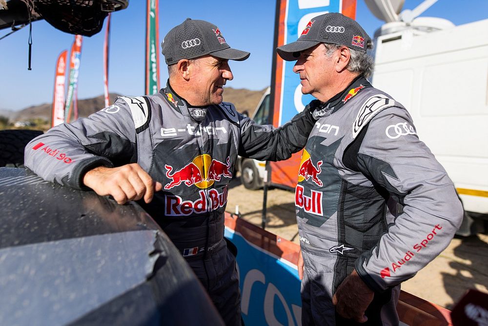 #202 Team Audi Sport Audi RS Q e-tron E2: Stephane Peterhansel, #204 Team Audi Sport Audi RS Q e-tron E2: Carlos Sainz Sr