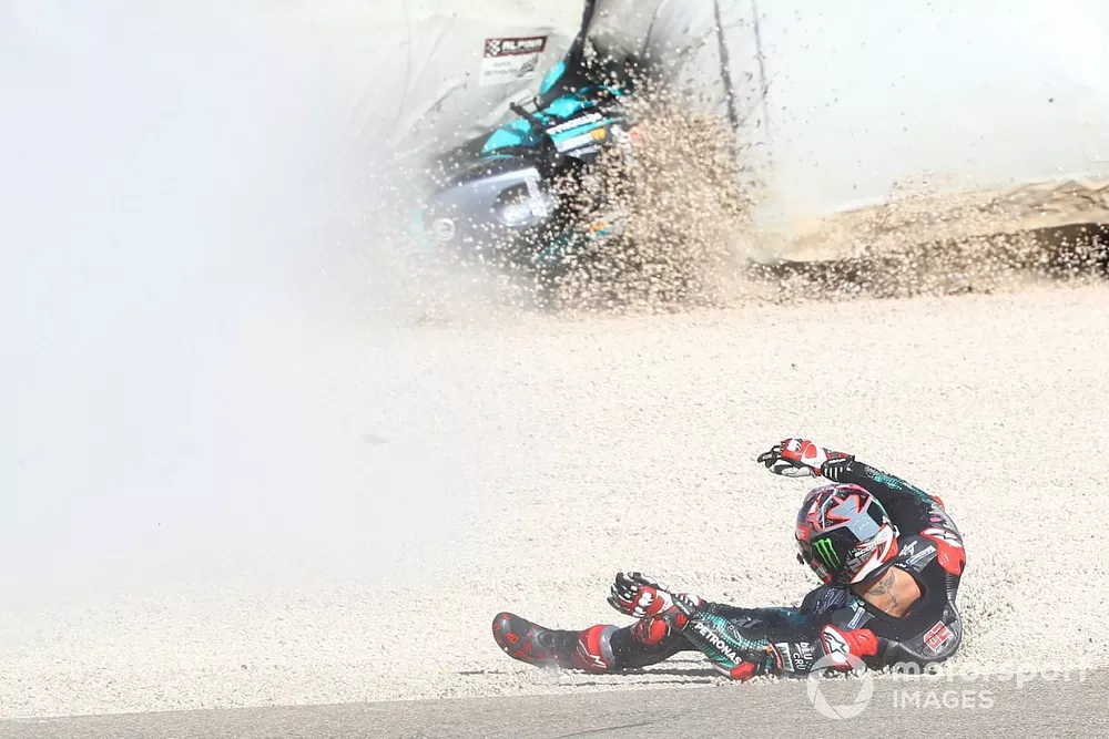 Chute de Fabio Quartararo, Petronas Yamaha SRT