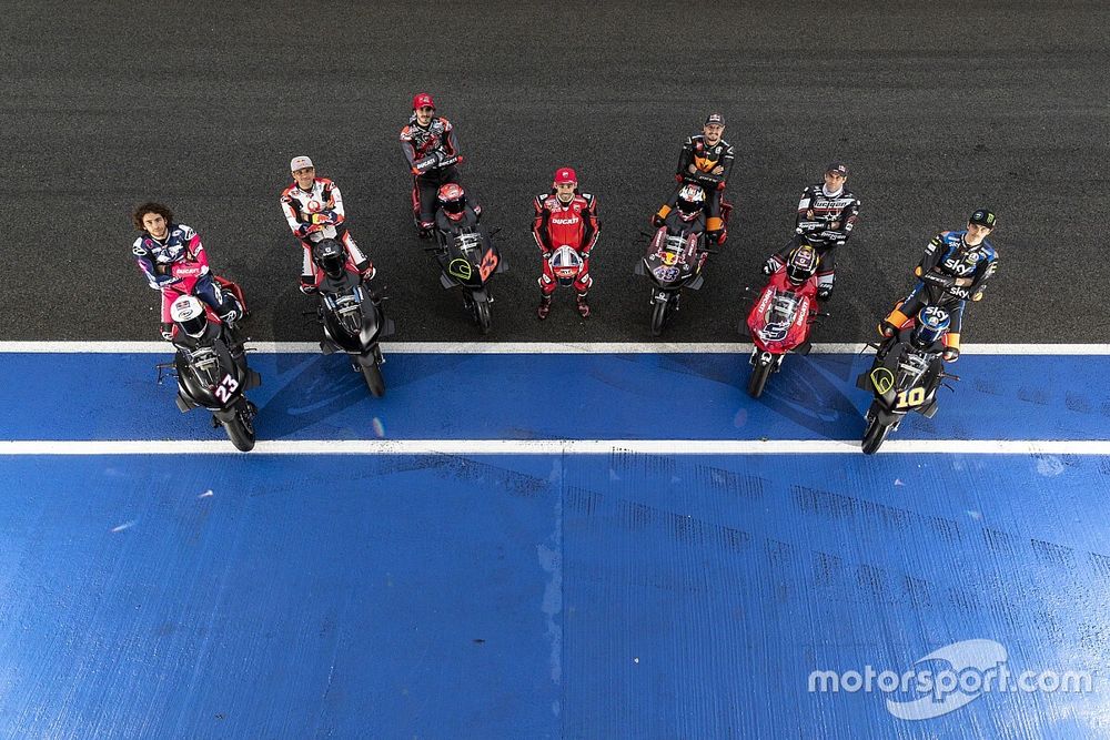 Tito Rabat, Barni Racing Team, Jorge Martin, Pramac Racing, Francesco Bagnaia, Ducati Team, Tito Rabat, Barni Racing Team, Jack Miller, Ducati Team, Johann Zarco, Pramac Racing, Luca Marini, Esponsorama Racing, Michele Pirro, Ducati Team