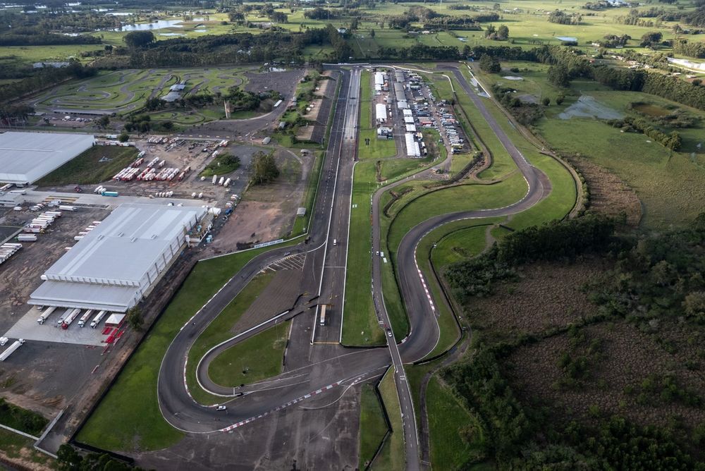Vista aérea do Velopark