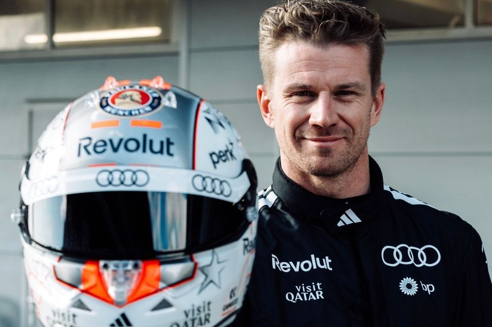 Casco de Nico Hulkenberg, 2026 Audi F1 