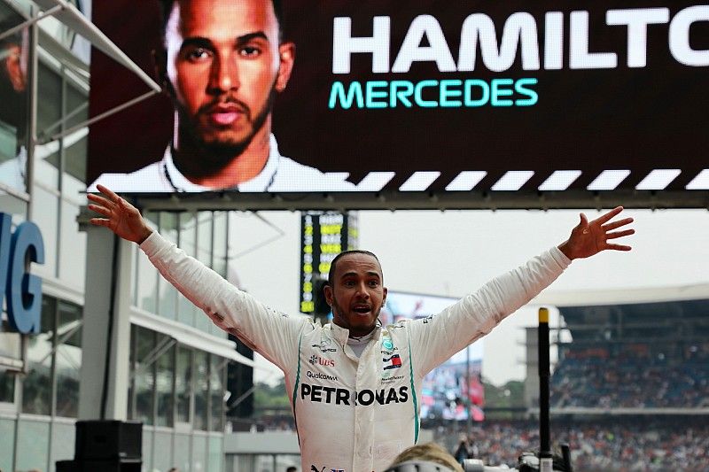 El ganador: Lewis Hamilton, Mercedes-AMG F1 W09 