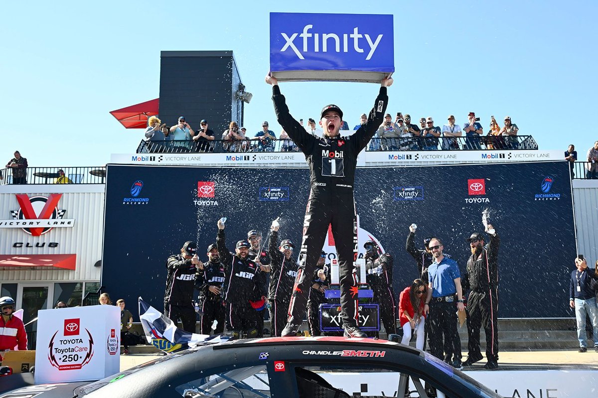 Chandler Smith wins spring NASCAR Xfinity race at Richmond for 2nd year