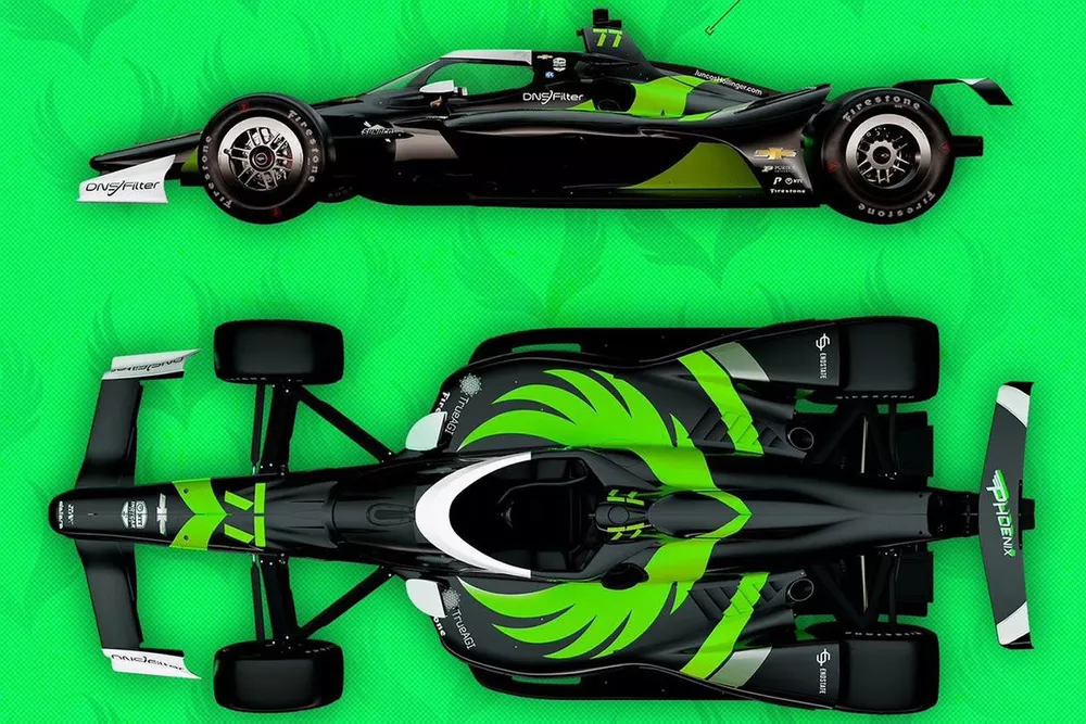 Indy 500 Juncos Hollinger Racing livery