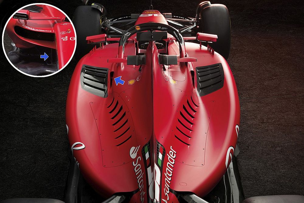 Ferrari SF-23 detalle del sidepod