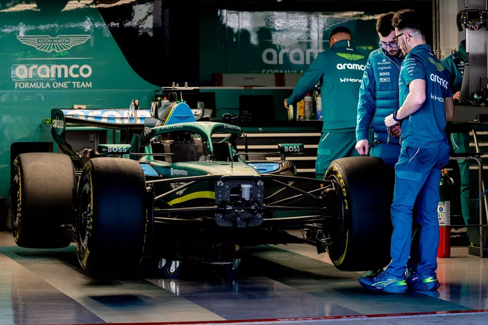 El coche de Lance Stroll, Aston Martin Racing