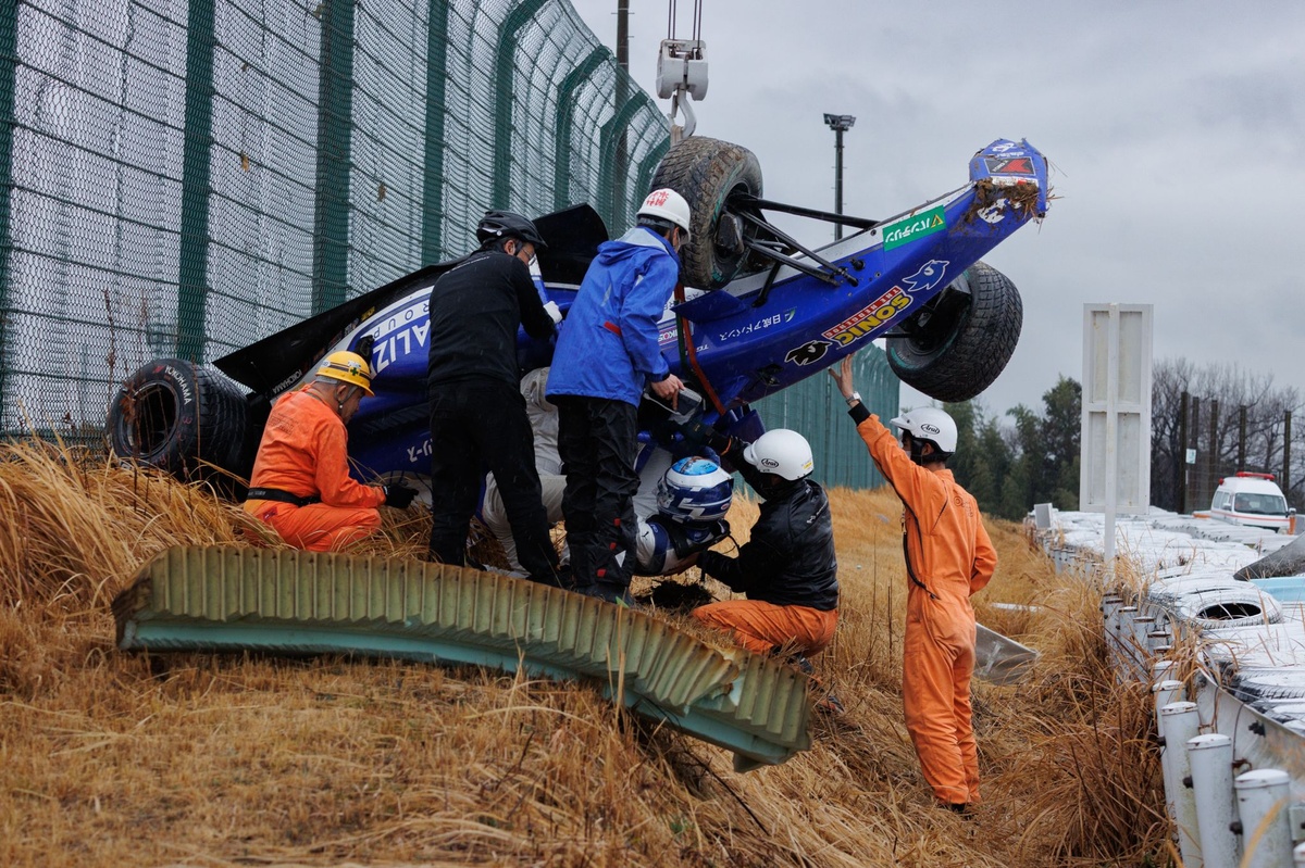 ‘The HANS saved my neck’ – Luke Browning on airborne Suzuka crash