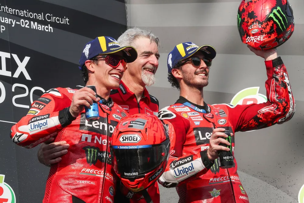 Marc Marquez, Ducati Team, Luigi Dall'igna, Francesco Bagnaia, Ducati Team
