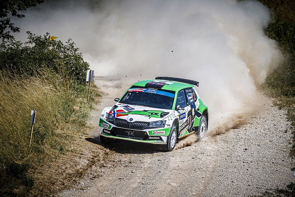 Andreas Mikkelsen, Ola Floene, Skoda Fabia Rally2 evo