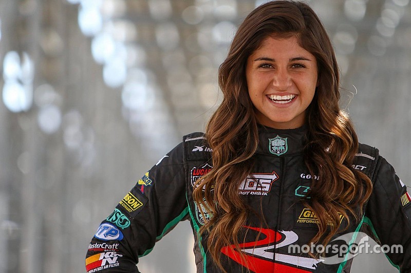Hailie Deegan makes late pass to win Las Vegas K&N West opener