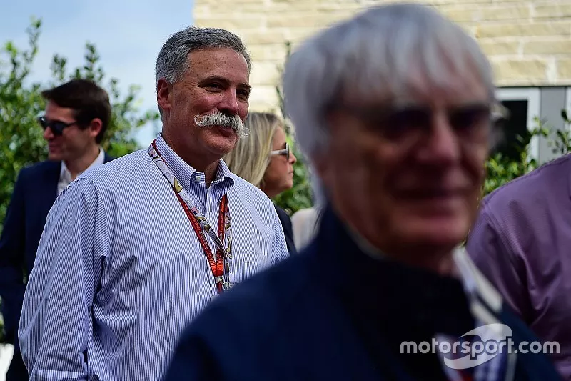 Chase Carey, pr&eacute;sident Formula One Group et Bernie Ecclestone