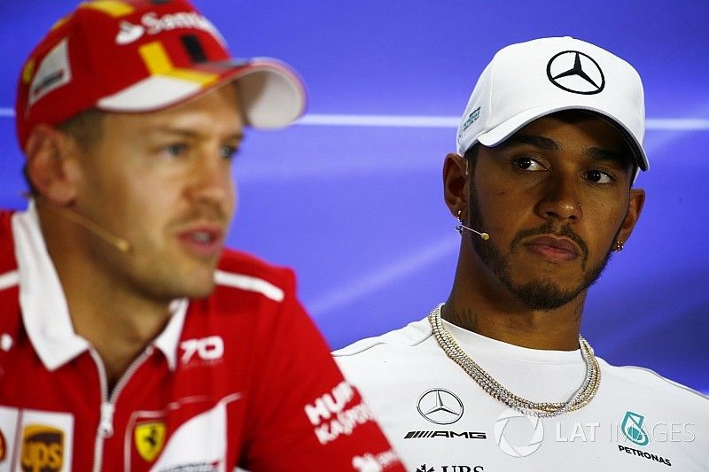 Lewis Hamilton, Mercedes AMG F1, Sebastian Vettel, Ferrari