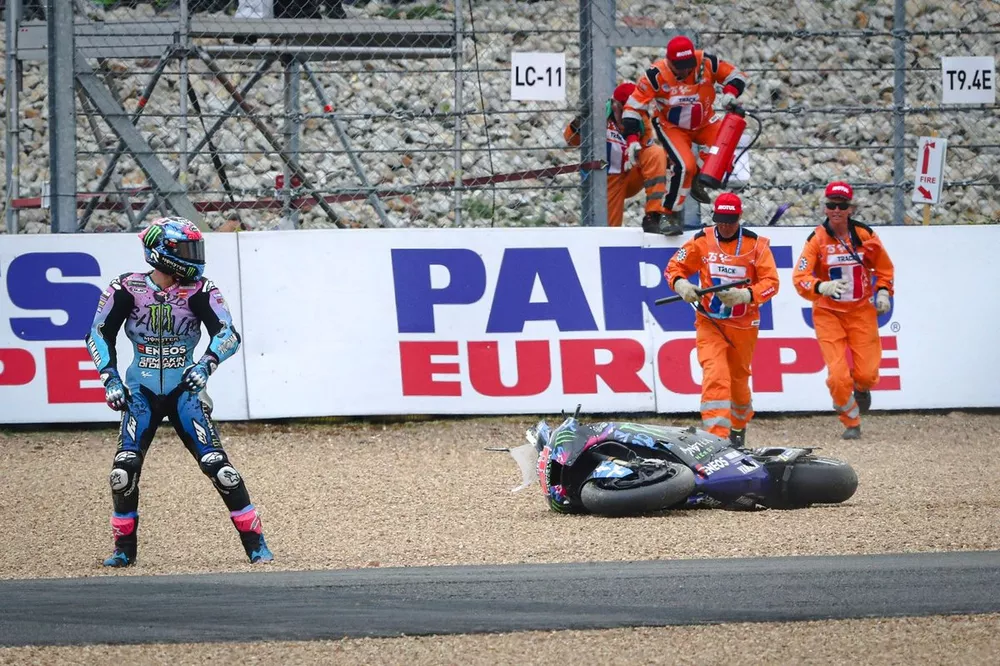 Fabio Quartararo, Yamaha Factory Racing crash