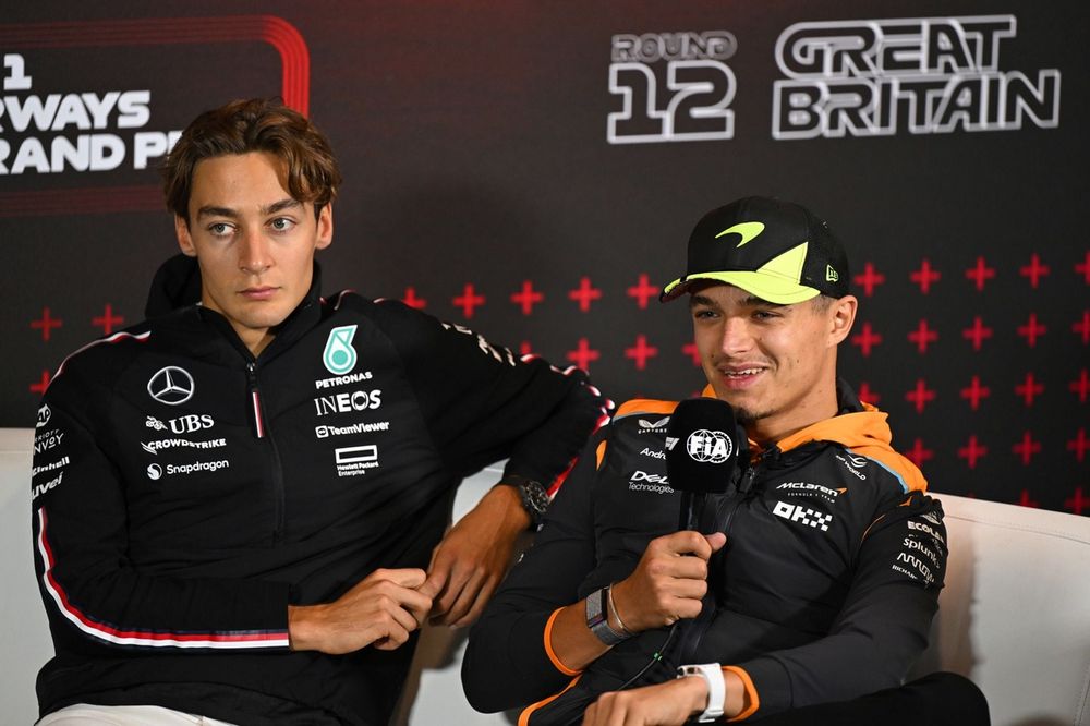 George Russell, Mercedes-AMG F1 Team, Lando Norris, McLaren F1 Team