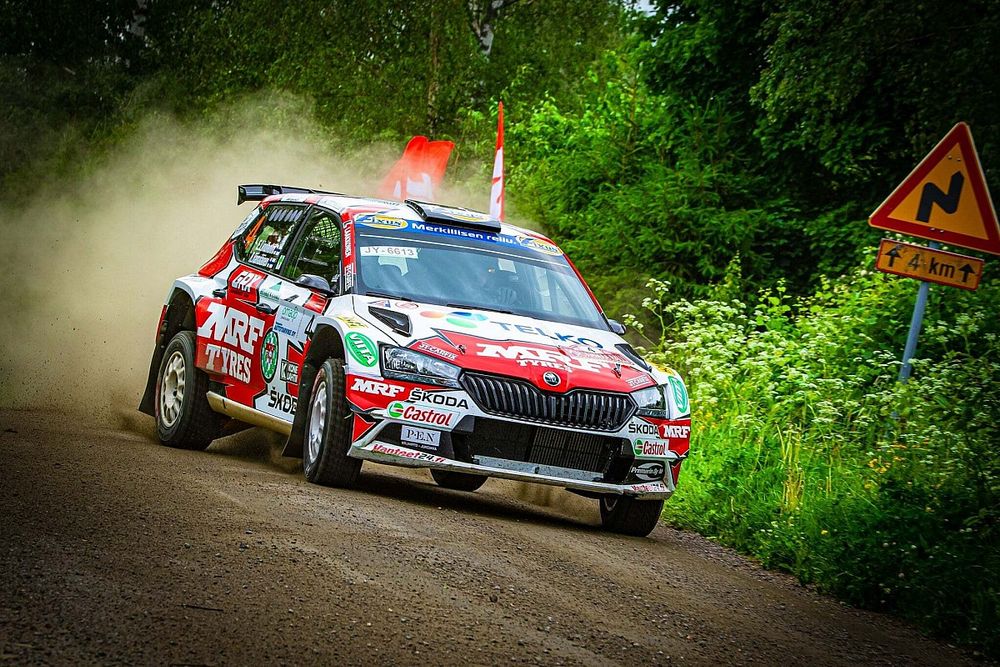 Emil Lindholm, Reeta H&auml;m&auml;l&auml;inen, Skoda Fabia Rally2 evo