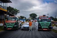 Nic e Felipe Giaffone apresentam novos caminhões da Copa Truck e Tito Giaffone revela carro da Nascar Brasil