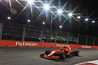 Raikkonen comanda segundo treino em Singapura; Vettel erra