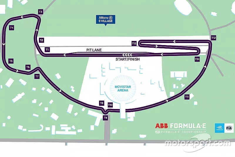 Streckenlayout: ePrix Santiago 2019
