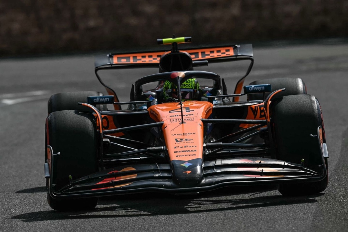 F1 Azerbaijan GP: Lando Norris tops windy FP3 by two tenths
