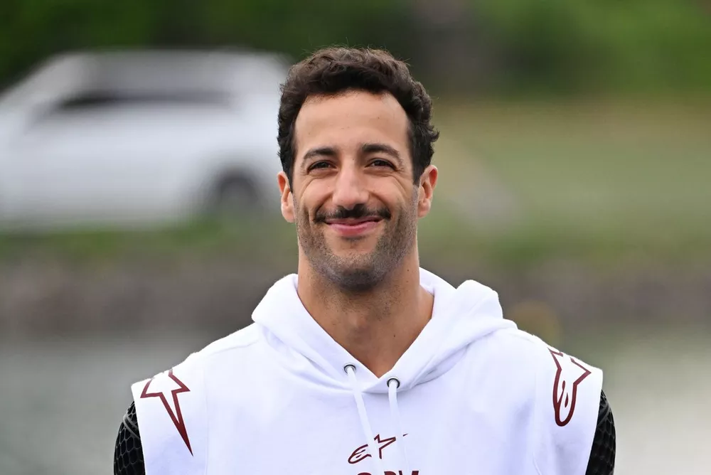 Daniel Ricciardo, Visa Cash App RB F1 Team, arrives at the track