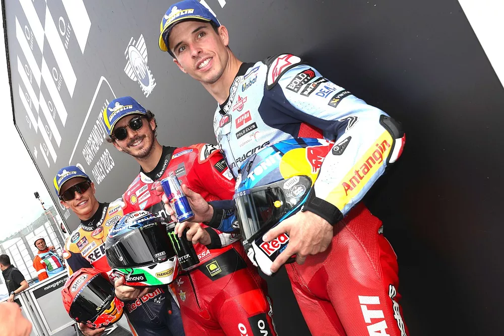 Top3 Marc M&aacute;rquez, Repsol Honda Team, Francesco Bagnaia, Ducati Team, Alex M&aacute;rquez, Gresini Racing