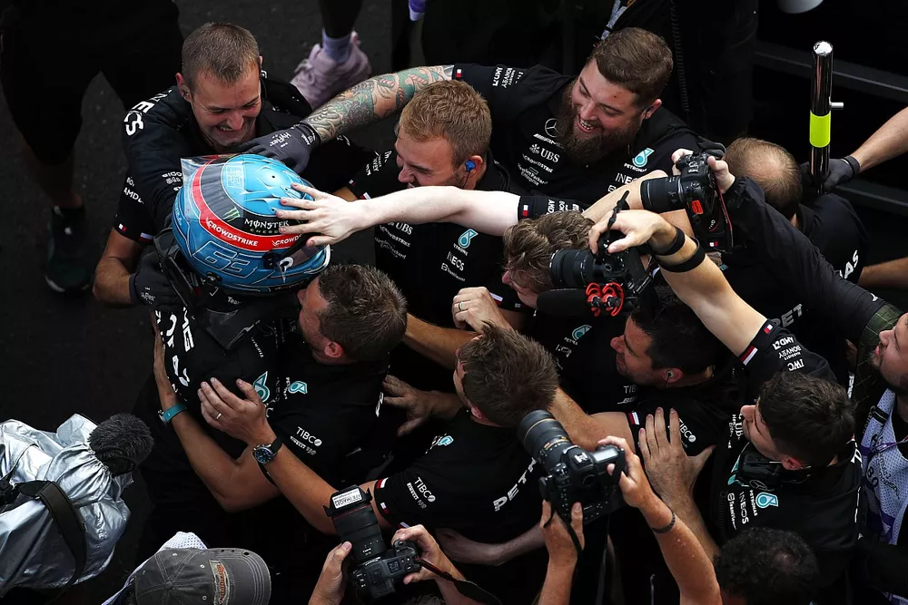 L'uomo della pole George Russell, Mercedes-AMG