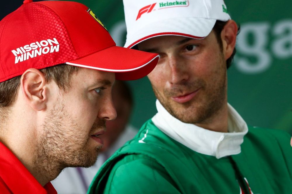 Sebastian Vettel, Ferrari and Bruno Senna