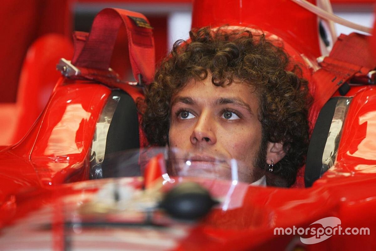 El día que Rossi rodó con el Ferrari junto a Alonso y Schumacher