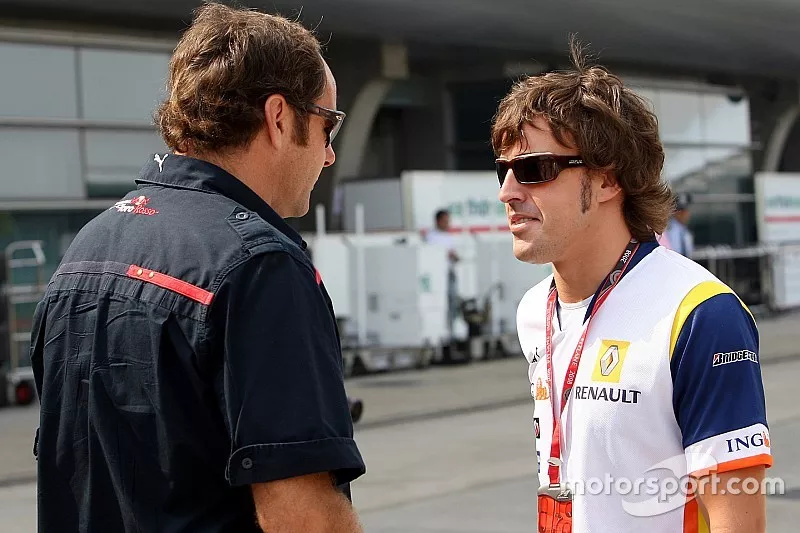 Gerhard Berger and Fernando Alonso