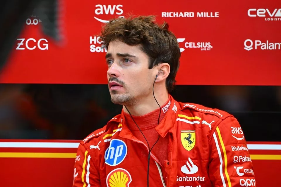 Charles Leclerc, Scuderia Ferrari, in the garage 
