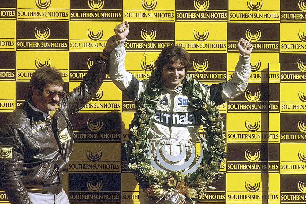 Podium: third place Nelson Piquet, Brabham BMW