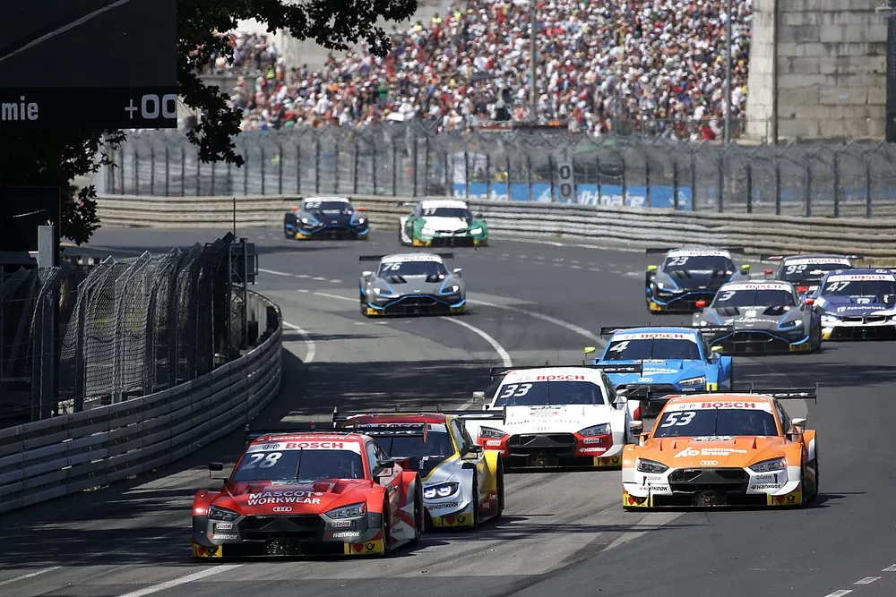 Loic Duval, Audi Sport Team Phoenix, Audi RS 5 DTM, Shelton van der Linde, BMW Team RBM, BMW M4 DTM, Jamie Green, Audi Sport Team Rosberg, Audi RS 5 DTM, Ren&eacute; Rast, Audi Sport Team Rosberg, Audi RS 5 DTM