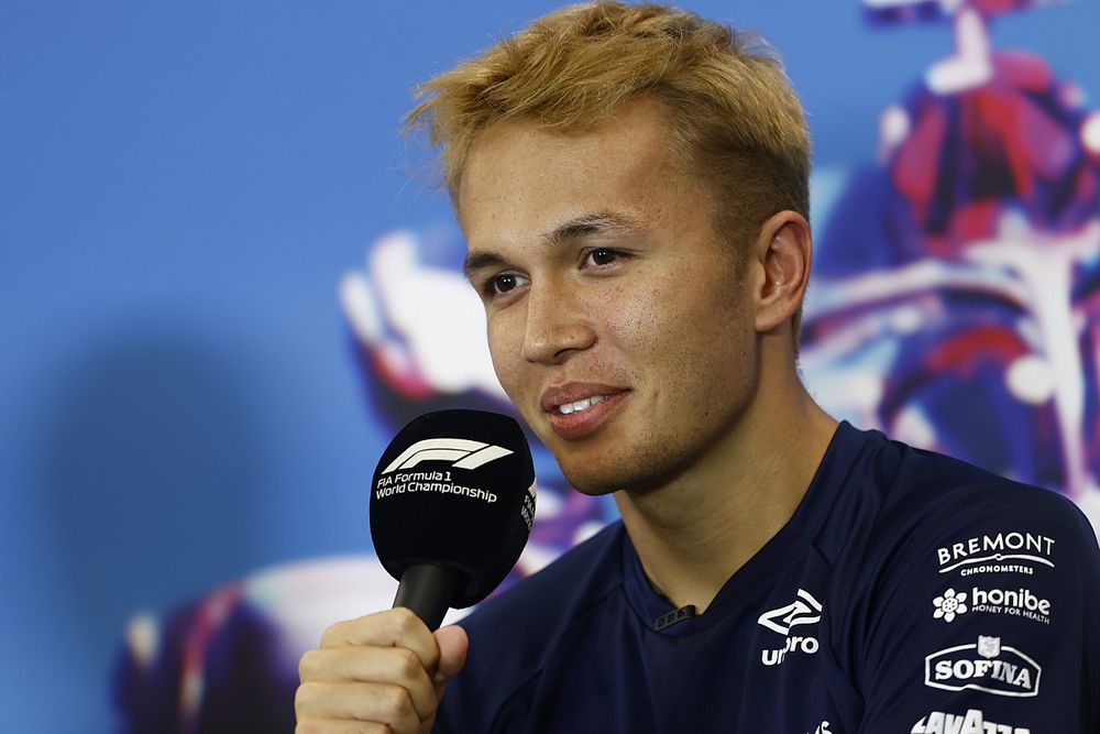 Alex Albon, conferencia de prensa de Williams Racing