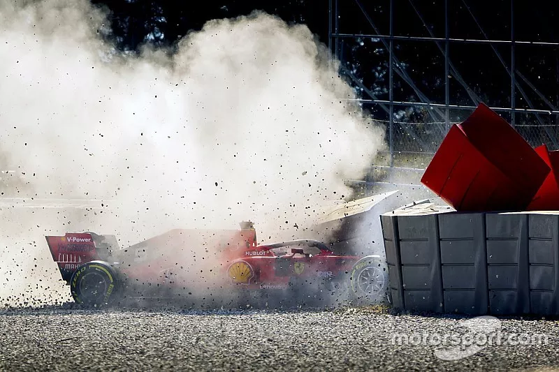 Accidente de Sebastian Vettel, Ferrari