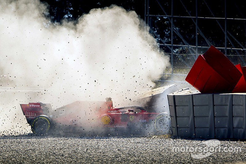 Video: Vettel'in testlerde yaptığı kazanın görüntüsü ortaya çıktı