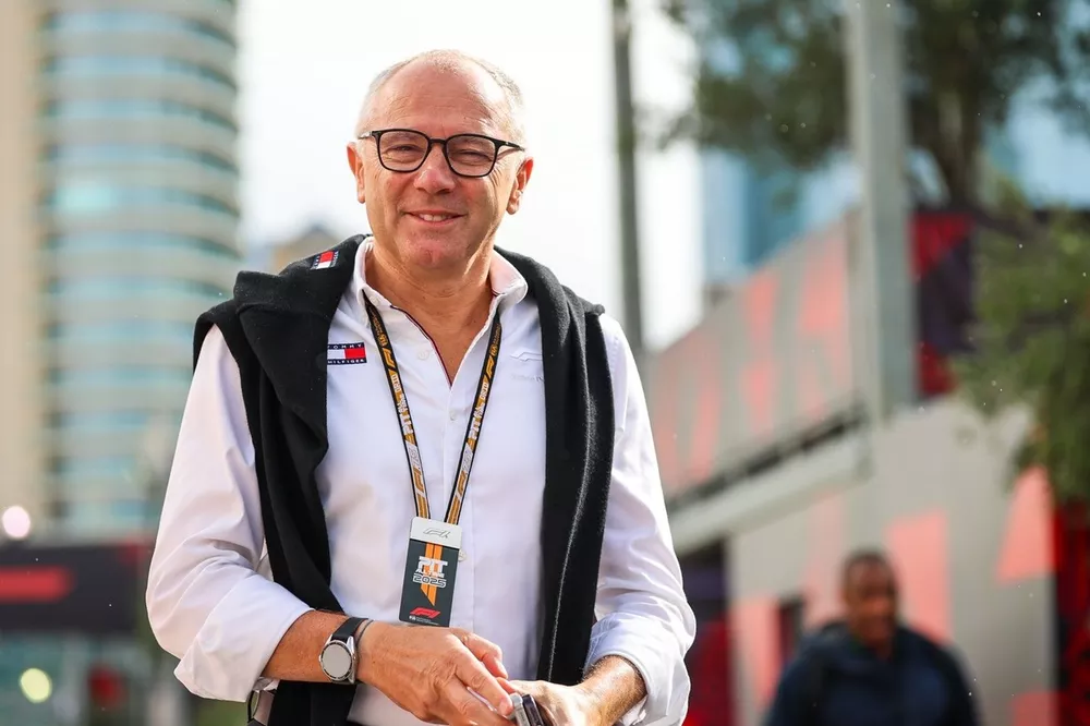 F1 CEO Stefano Domenicali walks in the paddock 