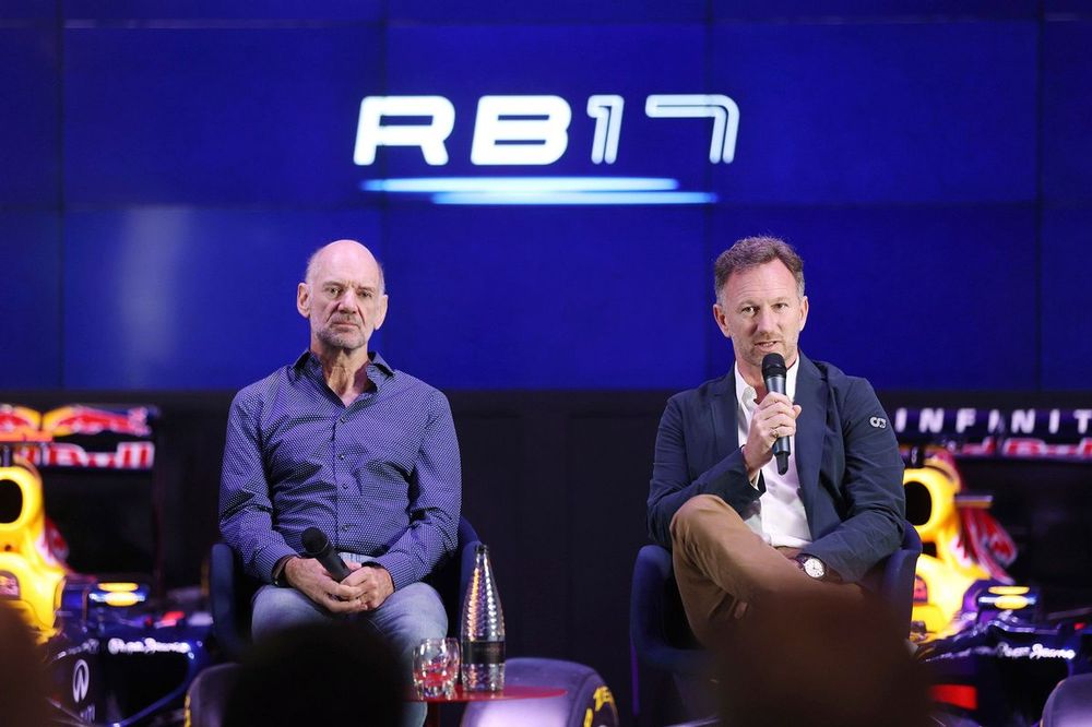 Adrian Newey, jefe técnico de Red Bull Racing, Christian Horner, director de Red Bull Racing