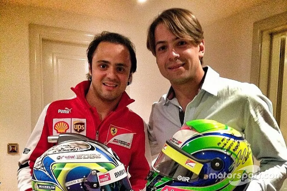 Augusto Farfus com Felipe Massa