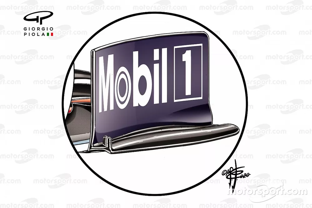 Red Bull Racing RB16 front wing end plate