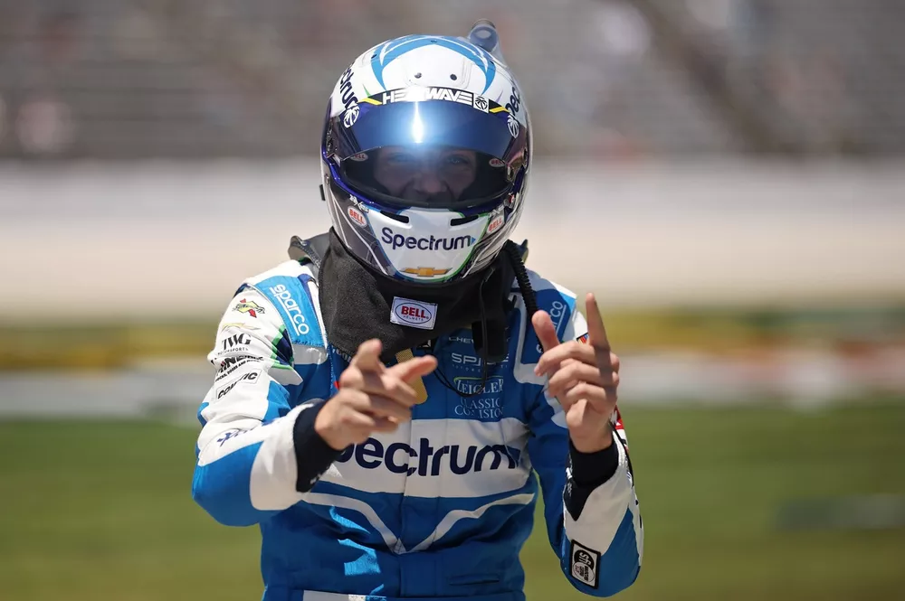 Carson Hocevar, No. 77 Spire Motorsports Chevrolet