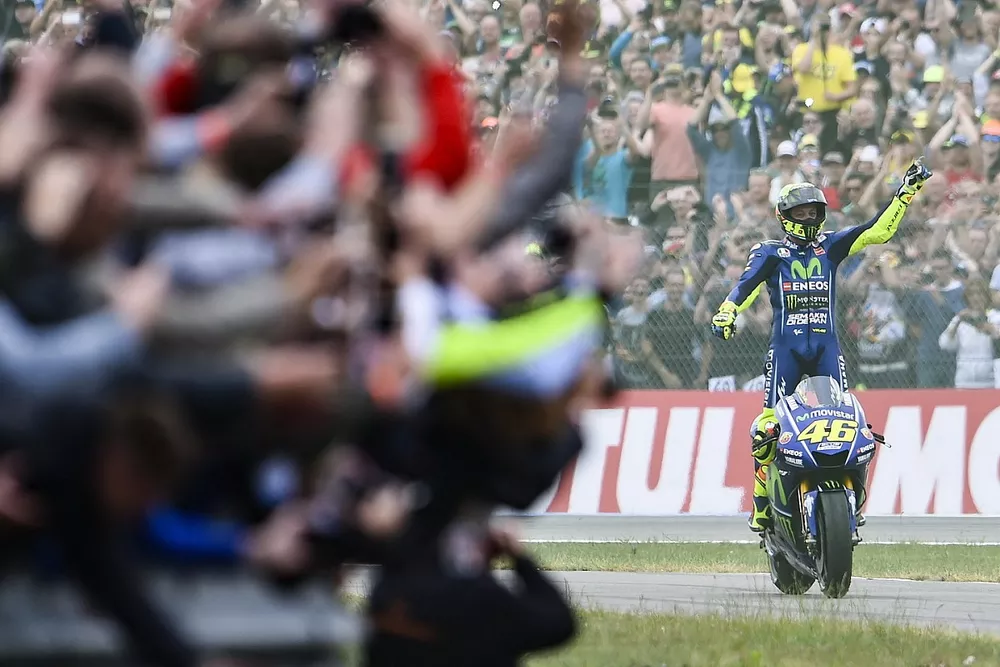 Il vincitore della gara  Valentino Rossi, Yamaha Factory Racing