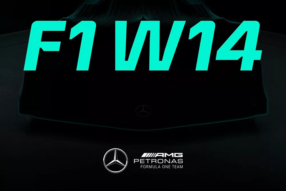 El anuncio del W14 de Mercedes