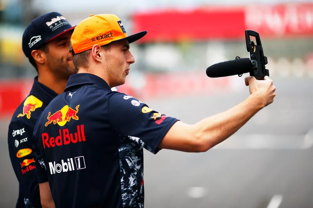 Daniel Ricciardo, Red Bull Racing, and Max Verstappen, Red Bull Racing