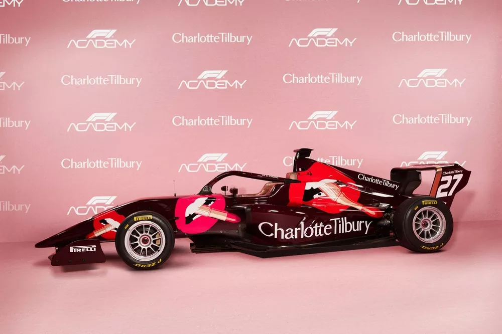 Chloe Chong with Charlotte Tilbury in F1 Academy 