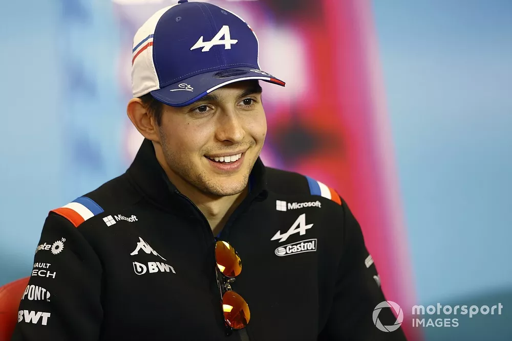 Esteban Ocon, Alpine F1 Team Press Conference 